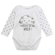 Load image into Gallery viewer, Milestones Bodysuits 3 Pack