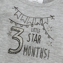 Load image into Gallery viewer, Milestones Bodysuits 3 Pack