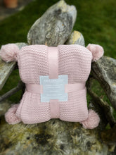 Load image into Gallery viewer, Chunky Hand Knit Pom Pom Throw