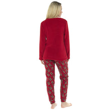 Load image into Gallery viewer, Reindeer Fleece Pyjamas Ladies