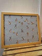 Load image into Gallery viewer, Handmade Hare Fabric Noticeboard