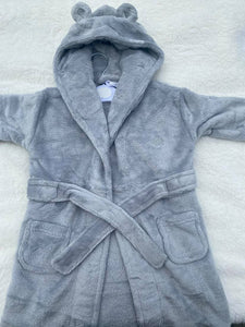 Silver Babies Plush Robe