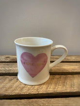 Load image into Gallery viewer, Love You Pastel Pink Heart Mug
