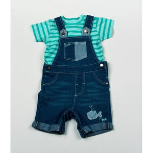 Whale Dungaree and T-shirt Set